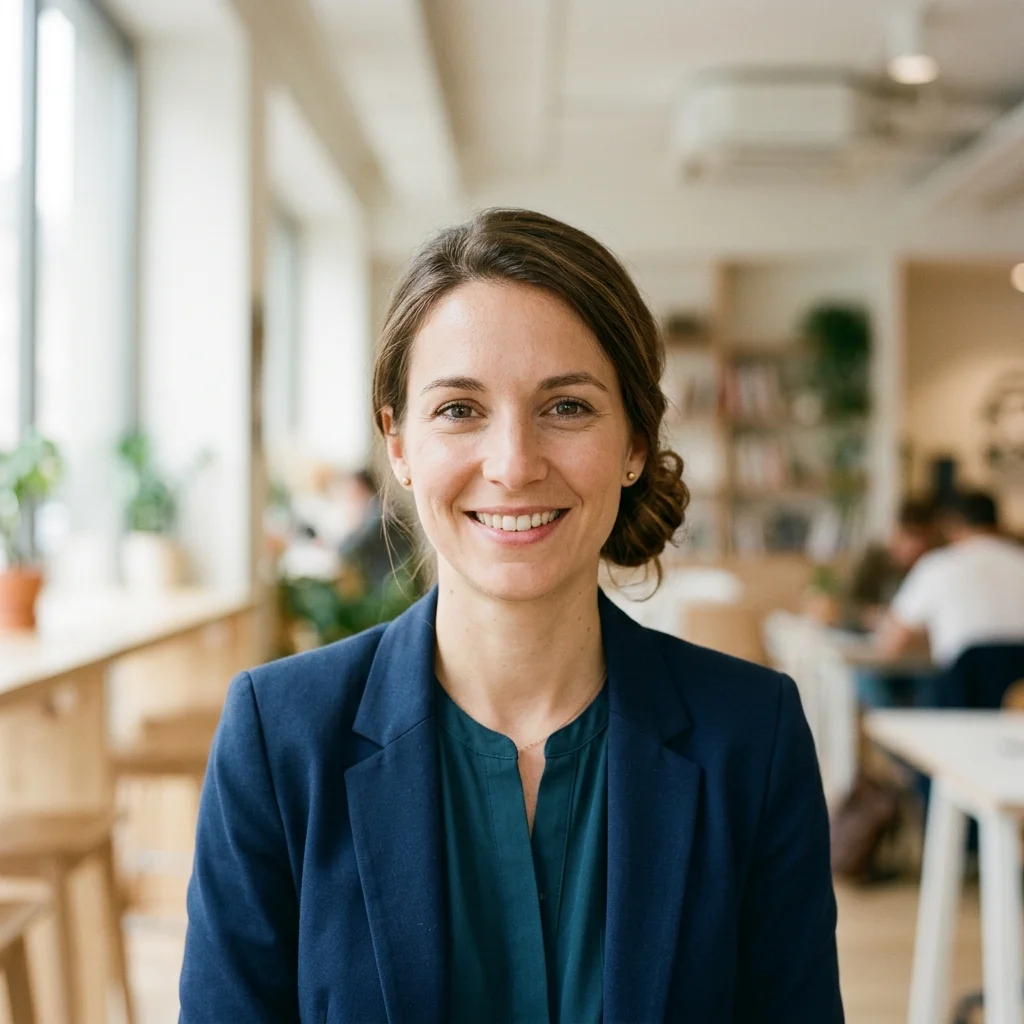 Portrait de Sophie Delacroix, journaliste marketing d'entreprise au Signal B2B